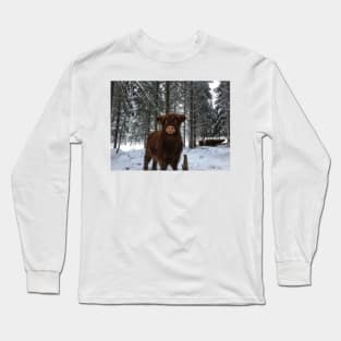 Scottish Highland Cattle Calf 1887 Long Sleeve T-Shirt